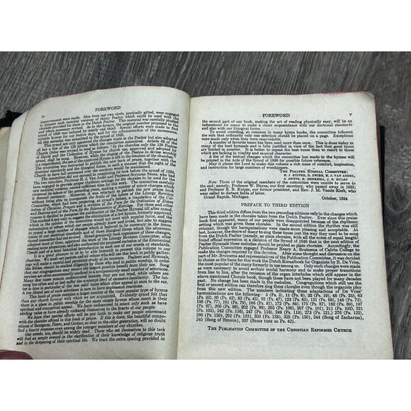 Psalter Hymnal Doctrinal Standards by H. J. Kuiper Hardcover 1934 - Picture 4 of 8